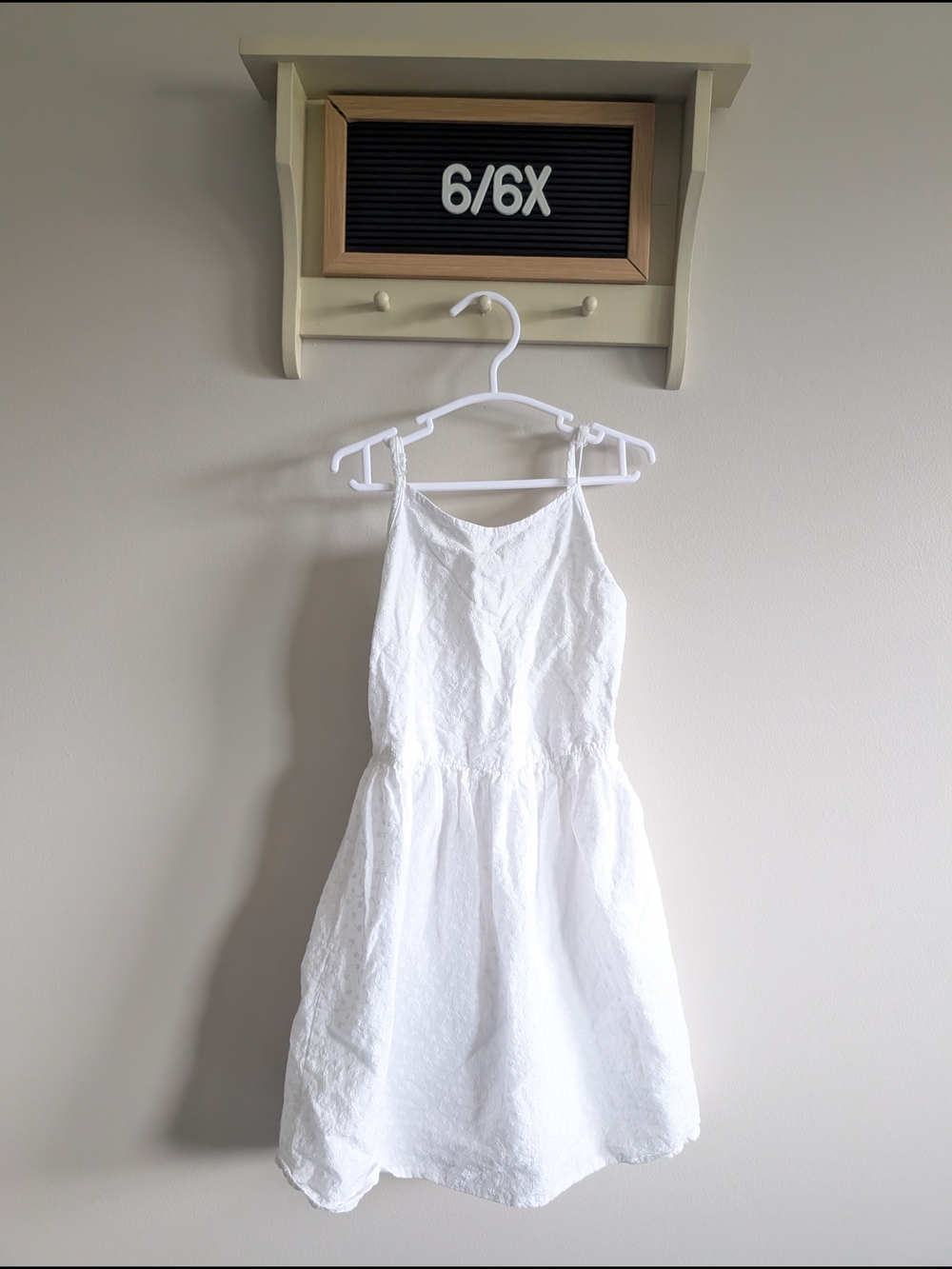 Girls' White Sundress - Size 6/6X